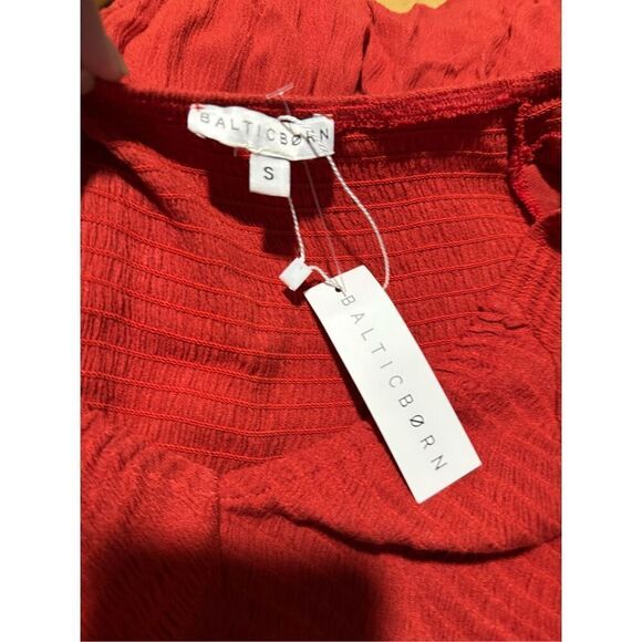 Balticborn NWT felicity smocked bodice in rust dress S - Picture 4 of 7